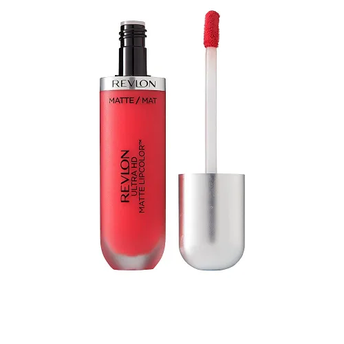 Miniatura 8 de Revlon Ultra HD Matte Lipcolor, lápiz labial líquido mate ligero aterciopelado en rosa, Devotion (600), 0.2 onzas