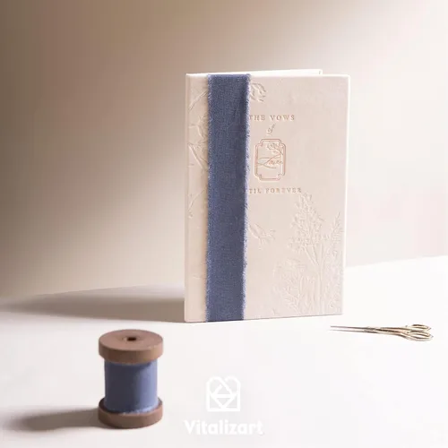 Miniatura 4 de Vitalizart Cinta azul de mezclilla de 1 1/2 pulgadas x 5 yardas, cinta de lino y algodón rústico con flecos deshilachados para envolver regalos