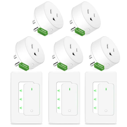 Miniatura 92 de NineLeaf Interruptor de salida remoto inalámbrico, interruptor de lámpara remoto, interruptor decorativo de enchufe de luz de encendido y apagado