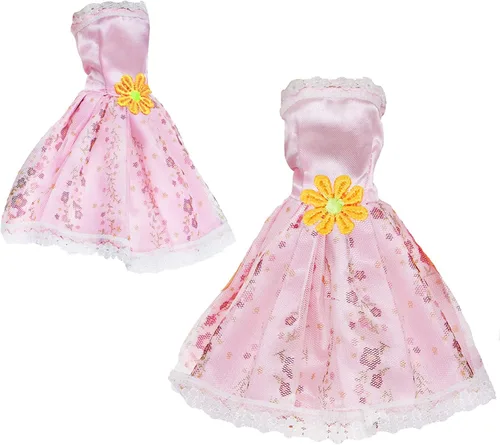 Miniatura 5 de Mini vestido de bola de 6 piezas para muñeca de 11.5 pulgadas