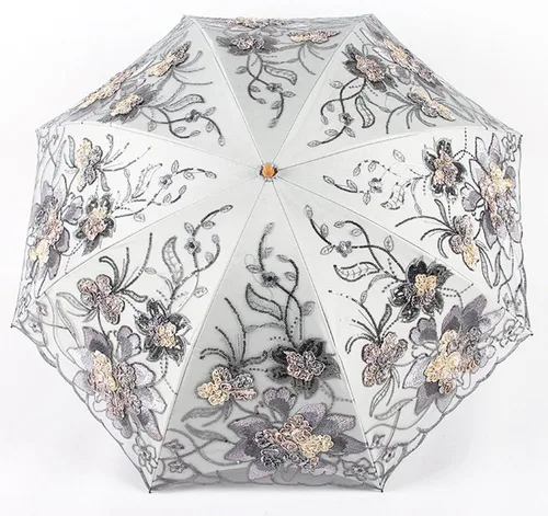 Miniatura 103 de Honeystore - Parasoles de encaje de flores para fiesta de boda, paraguas nupcial de encaje