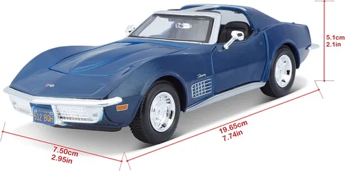 Miniatura 2 de Maisto 1/24 Edición Especial 1970 Chevrolet Corvette - Azul