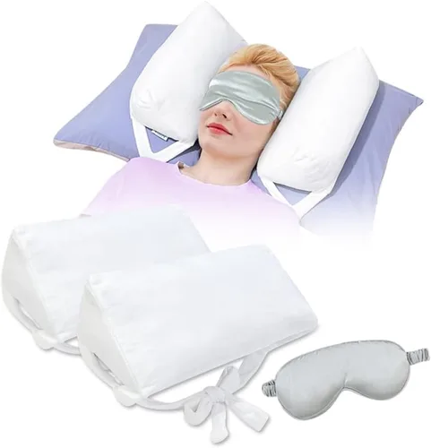 Miniatura 9 de AOSSA Almohada estabilizadora de cuello para dormir – Cuña triangular boca arriba para posicionamiento de cabeza y cuello, recuperación poscirugía