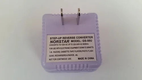 Miniatura 5 de Norstar Convertidor de voltaje de viaje internacional compacto inverso de 50 vatios