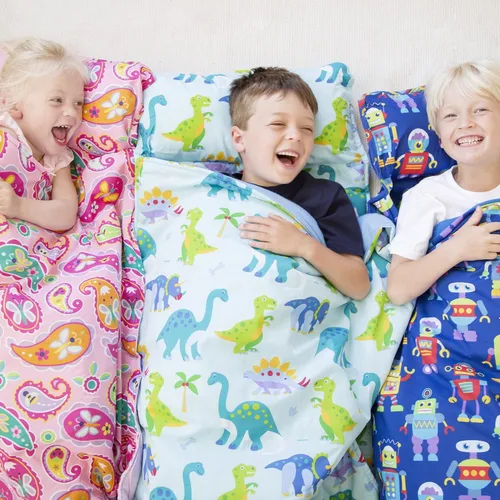 Miniatura 2 de Wildkin Alfombrilla para Siesta Infantil Original – Cómoda Alfombrilla para Dormir con Almohada, Ideal para Escuela y Viajes Corazones arco iris