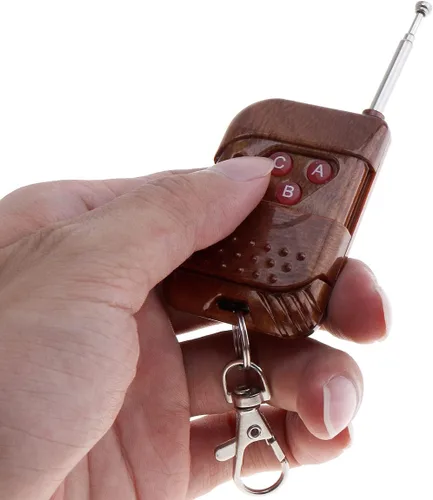 Miniatura 9 de 7 sonidos ruidosos alarma de advertencia de coche policía fuego sirena cuerno altavoz con control remoto marrón 12V 100W (1PC control remoto)