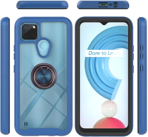 Miniatura 24 de Funda compatible con Xiaomi Poco M5s 4G, compatible con Redmi Note 10 4G / Note 10S 4G / Note 11 SE (India), funda para teléfono 3 en 1, color azul