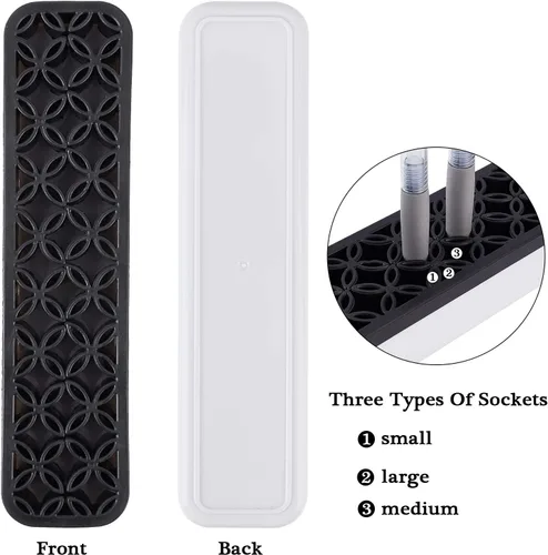 Miniatura 3 de GORGECRAFT Organizadores de escritorio para coser de silicona, soporte para brochas de maquillaje, soporte para bolígrafos de pintura cosmética