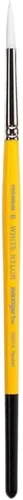 Miniatura 14 de KINGART Gold Grip 7950 Series Juego de pinceles redondos para artistas, pelo sintético de nailon blanco para pintura facial, tela, cerámica, mango