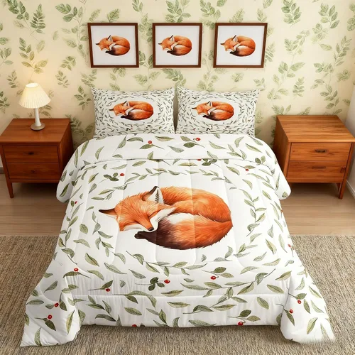 Miniatura 22 de Manfei - Juego de edredón de tamaño Queen con lindo diseño de perezoso, juego de colcha con flores amarillas con 2 fundas de almohada, juego de ropa