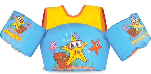 Miniatura 11 de Body Glove Paddle Pals - Chaleco salvavidas para niños aprobado por la Guardia Costera para aprender a nadar PFD Tanque de peces
