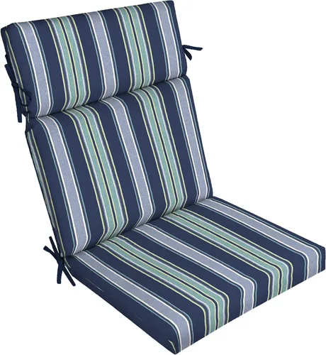 Miniatura 20 de Arden - Cojín para silla de exterior, 21 x 20 pulgadas, resistente a la lluvia, resistente a la decoloración, 20 x 21 pulgadas, Palmira Paisley azul