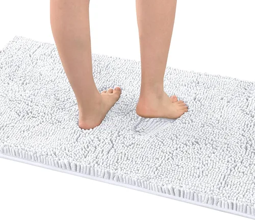 Miniatura 14 de H.VERSAILTEX Alfombra de Baño Tapete de Baño para Baño Felpilla de Lujo Alfombra de Baño Extra Suave y Absorbente Alfombras Peludas de Microfibra