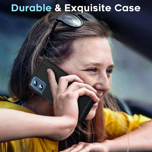 Miniatura 6 de LeYi Funda compatible con Moto G Play 4G 2024: 【No compatible con Play 5G 2024/G 5G 2024】 Funda de teléfono para Motorola G Play 4G 2024 con 2 Negro