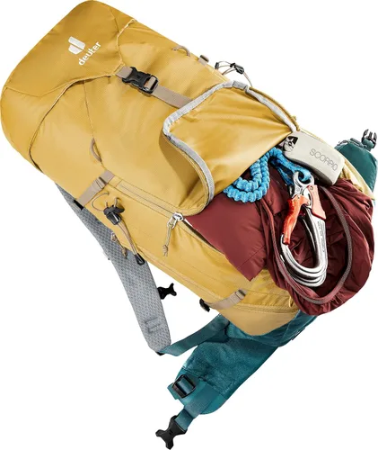 Miniatura 7 de Deuter Mochila Trail de 30L para ciclismo, senderismo y senderismo con ajuste estrecho, marco en U y transpirabilidad superior, almendra-profundo