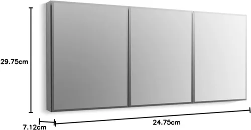 Miniatura 3 de Kohler CB-CLC2026FS - Espejo Botiquín de Baño sin Marco, Puerta Individual, Marco Rectangular de Borde Biselado, Espejo de Gabinete de Baño