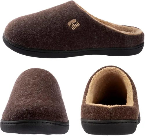 Miniatura 21 de RockDove Pantuflas tipo zueco con forro de sherpa para hombre