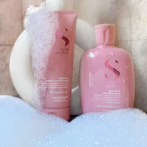Miniatura 10 de Alfaparf Milano Semi Di Lino Champú Nutritivo Sin Sulfato Humectante para Cabello Seco - Sin Parabenos y Parafina - Seguro en Cabello Tratado