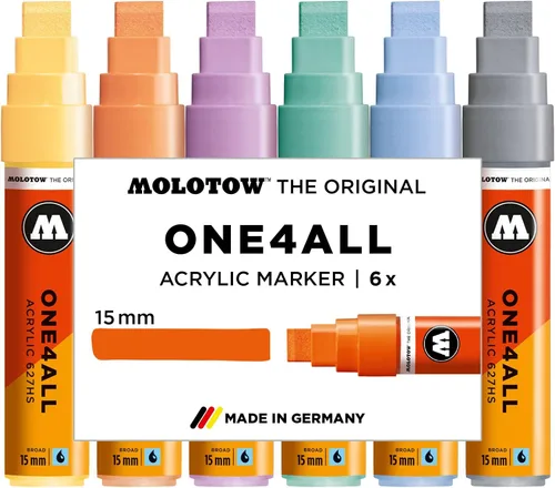 Miniatura 9 de Molotow ONE4ALL - Juego de rotuladores de pintura acrílica 10 colores básicos #1