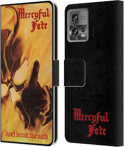 Head Case Designs Mercyful Fate Don't Break The Oath - Funda de piel con licencia oficial de Mercyful Fate Don't Break The Oath, color negro, funda