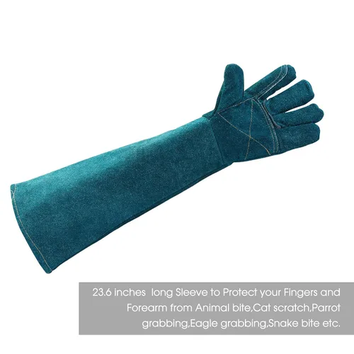Miniatura 4 de AOWPFVV Guantes de manejo de animales, a prueba de mordeduras, guantes multiusos para mascotas, para viajes a veterinarios, preparación a prueba