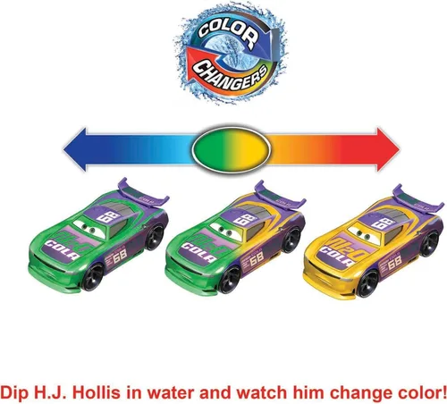 Miniatura 2 de Disney Mattel y Pixar Cars - Colección de cambiadores de color, los autos de juguete cambian de color con el agua