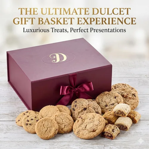 Miniatura 2 de Dulcet Gift Baskets Gourmet Gift Basket, Elegant White Deluxe Gift Box for Fathers Day Gift for Dad, Husband Grandfather, Men or Family Gifting
