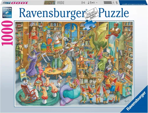 Miniatura 2 de Ravensburger Midnight at The Library Puzzle - 1000 piezas únicas Calidad premium Superficie antirreflejos Perfecto para diversión familiar