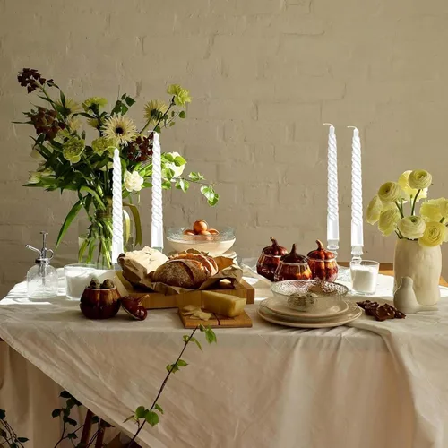 Miniatura 3 de Kandelo - Velas espiraladas cónicas de 8 pulgadas, 4 unidades, 5 horas, sin humo, vela larga, candelabros altos, para el hogar, cena, fiesta, boda