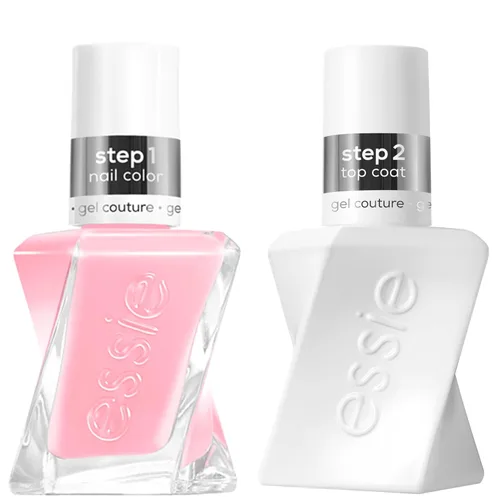 Miniatura 11 de essie Kit de esmalte de uñas de gel, esmalte de uñas malva + capa superior, Take Me To Thread, 0.46 onzas cada uno