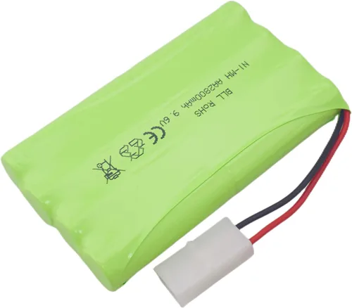 Miniatura 4 de 2 pilas recargables AA de 9.6 V 2800 mAh con enchufe Tamiya con cable de carga USB para coches de juguete a control remoto, camiones, tanques