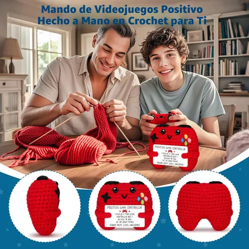 Miniatura 3 de Regalos de Controlador de Crochet Positivo para Chicas Adolescentes Chicos Adolescentes Navidad, Regalos de Jugador para Hombres Chicos