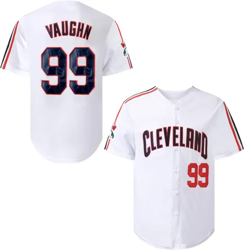 BafrA Camiseta para hombre #99 Ricky Vaughn de los años 90, ropa de hip hop, camiseta de béisbol de película, camiseta cosida para fanáticos de los