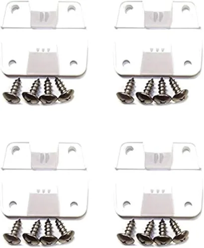 Miniatura 3 de Coleman – Bisagras de refrigerador + tornillos de acero inoxidable de repuesto., Blanco