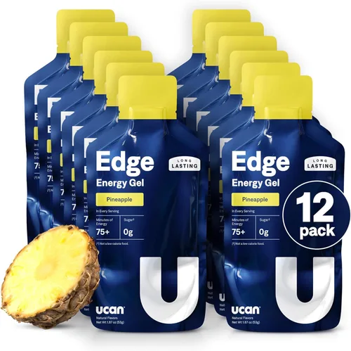 Miniatura 9 de Disparos de gel energético UCAN Edge, sabor a mango naranja (12 paquetes de 2 onzas) para correr, entrenamiento, ejercicios, fitness, ciclismo