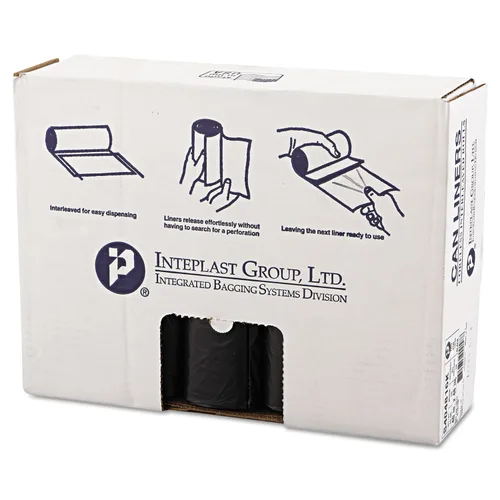 Miniatura 10 de Inteplast Group - Bolsas de basura comerciales de alta densidad, 60 L, 8 micrones, 61x83.8 cm, color negro, 50 bolsas/rollo, 20 rollos/cartón