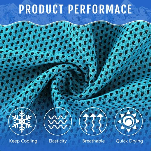 Miniatura 2 de Hosuly Paquete de 30 Toallas Refrescantes, 40"x12" Hielo Transpirables Suaves Frías Paño de Sudor Microfibra Paños de Entrenamiento para Gimnasio