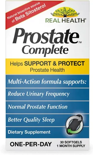 Miniatura 8 de Real Health Prostate Complete - Suplementos para la salud de la próstata para hombres, fórmula de palma enana americana para una vejiga saludable