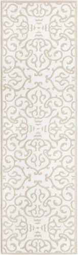 Miniatura 3 de Alfombra de Área de la Colección Rushmore de Unique Loom - Johnson (Corredor de 2' x 7' 3", Blanco Nieve/Beige)