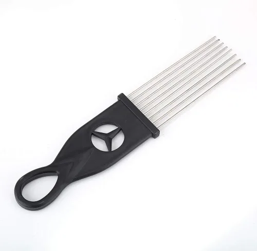 Miniatura 5 de Guiro profesional de acero inoxidable con herramienta de entrenamiento musical raspador para bandas, concierto, rendimiento escénico - plata