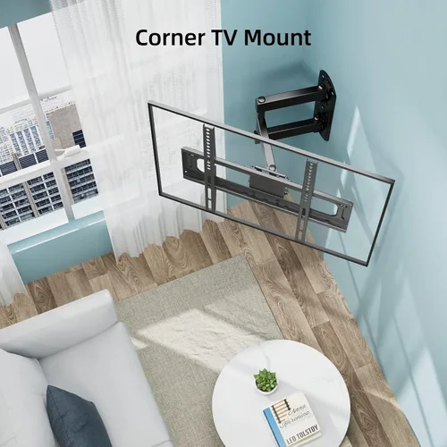 Miniatura 3 de HCMOUNTING Soporte de pared para TV al aire libre de movimiento completo resistente a la intemperie para televisores planos/curvados de 26-65
