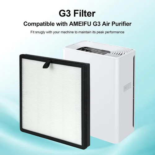 Miniatura 7 de Paquete de 2 filtros de repuesto compatibles con AME=EU G3 / FXAP2W / Sferf-30 y VEWIOR A3 / A3N / ClearAir-A3 Tailulu HQZZ-260 purificador de aire