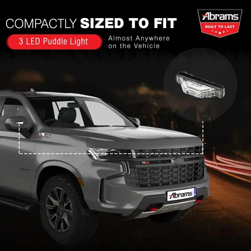 Miniatura 3 de Abrams Flex 180 - Cabezal de luz LED ámbar/blanco para parrilla [64 W - 16 LED] [Clase SAE 1] Gran angular debajo del espejo Snow Plow Truck