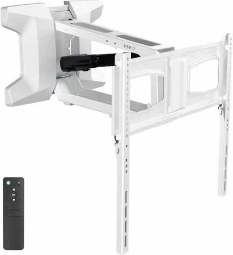 VIVO Soporte motorizado para TV de chimenea de pared para pantallas de 37 a 70 pulgadas hasta 77 libras, soporte de repisa de chimenea eléctrico