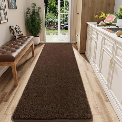 Miniatura 47 de Alfombra de pasillo lavable AROGAN de 2x8 para pasillo, alfombras largas con suave espuma viscoelástica para dormitorio, alfombras antideslizantes