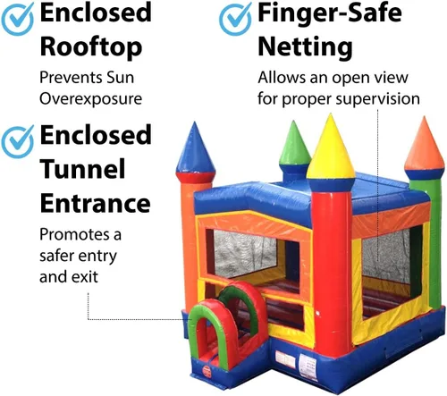 Miniatura 4 de TentandTable Casa inflable para niños de 5 a 12 años, castillo animoso de grado comercial para adultos, casa de salto, incluye soplador de aire Arco