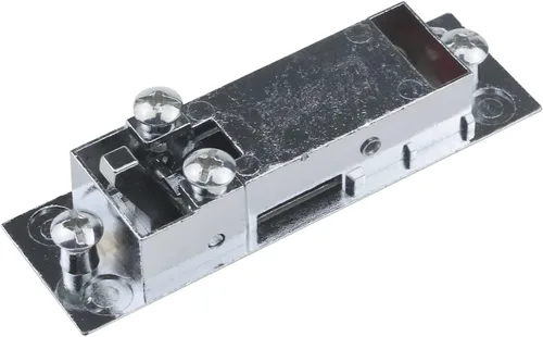 Miniatura 4 de Semetall Cerradura eléctrica para puerta de armario, paquete de 5 botones rojos con llave para panel de 0.16 pulgadas y 0.157 in de grosor (MS603)