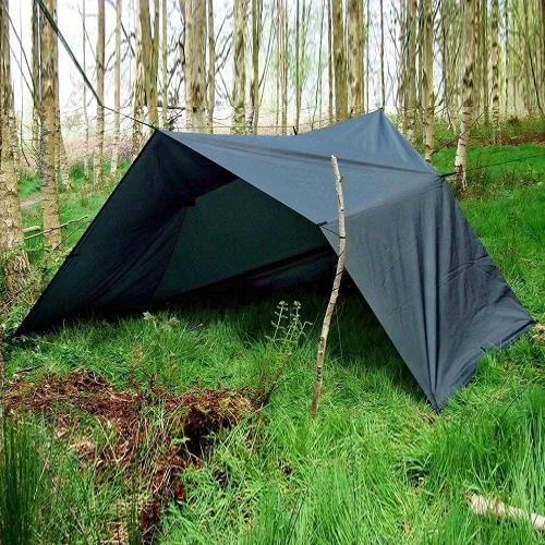 Miniatura 6 de KALINCO Lona impermeable para camping, hamaca para tienda de campaña, mosca de lluvia, 10 x 10 pies, 10 x 15 pies, lona ligera multifuncional