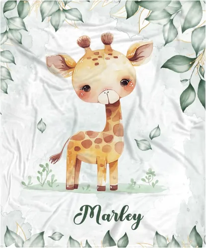 Miniatura 65 de Manta de bebé personalizada para niñas y niños pequeños, recién nacidos, regalos personalizados de vaca floral con nombre y texto, 40 x 30 pulgadas