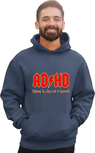 Miniatura 25 de Go All Out Sudadera con capucha para hombre y mujer con texto en inglés "Highway To Hey Look A Squirrel